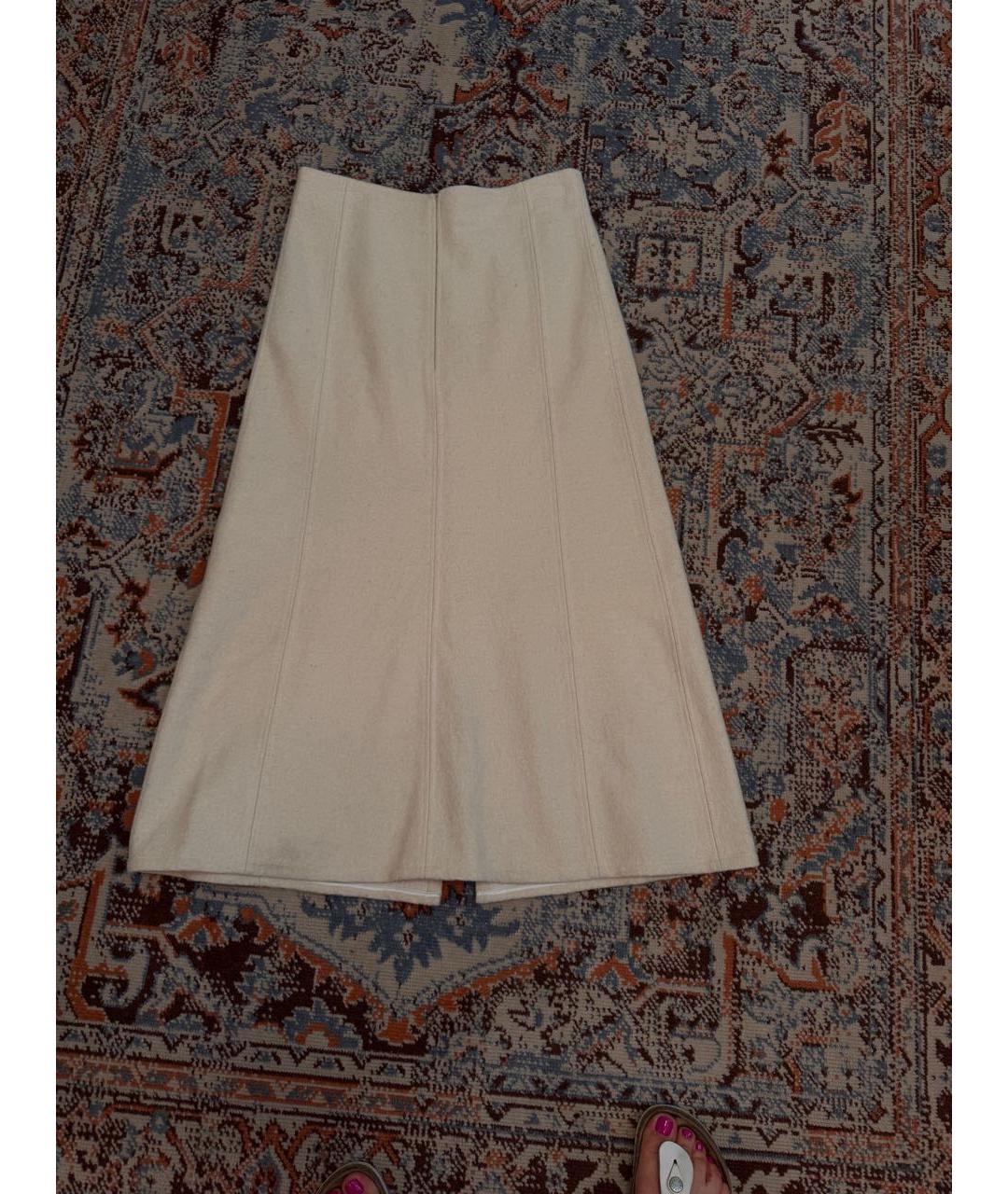 JIL SANDER Белая юбка миди, фото 5