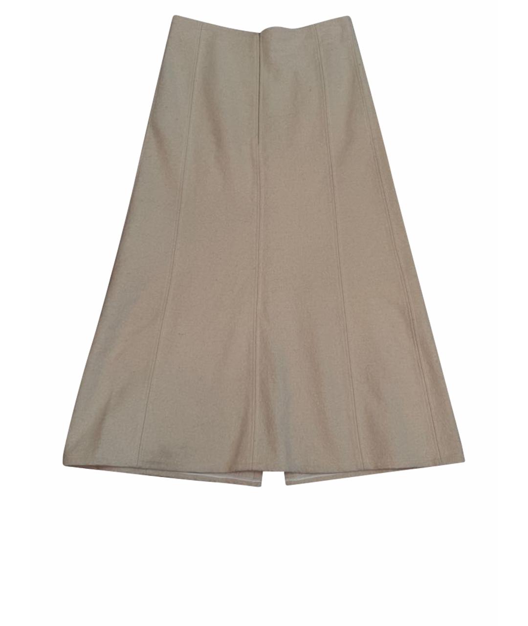 JIL SANDER Белая юбка миди, фото 1