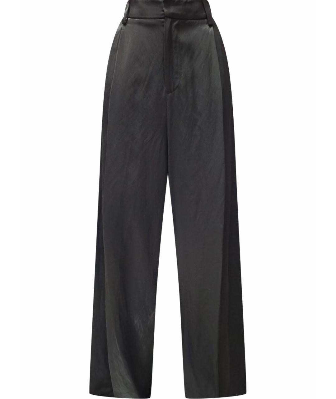 ERMANNO SCERVINO Черные вискозные брюки широкие, фото 1