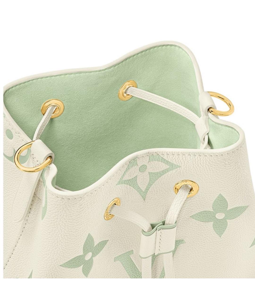 LOUIS VUITTON Бежевая кожаная сумка тоут, фото 4