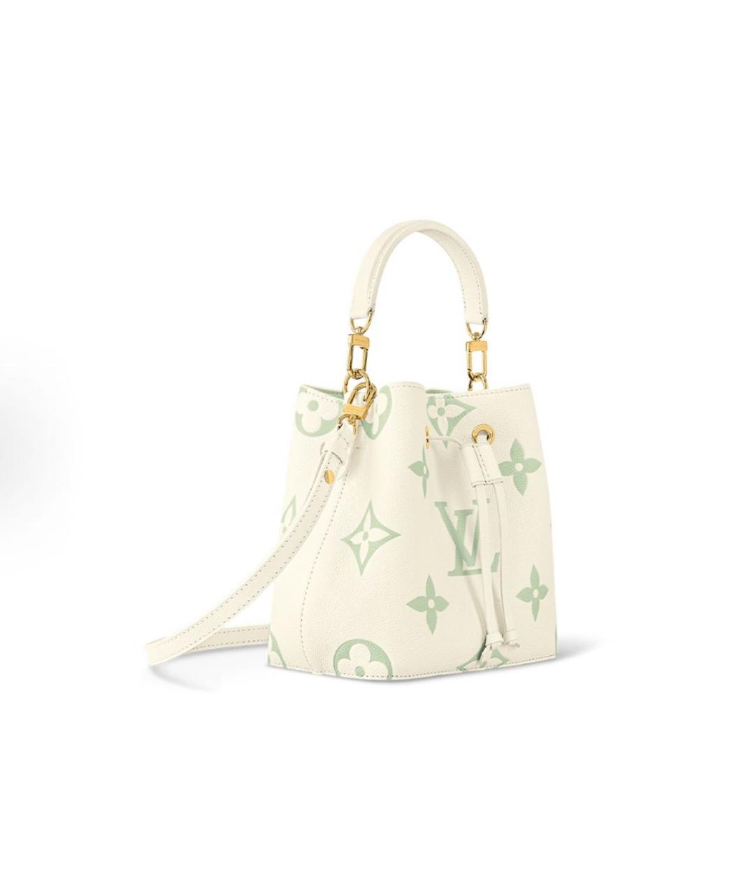LOUIS VUITTON Бежевая кожаная сумка тоут, фото 2