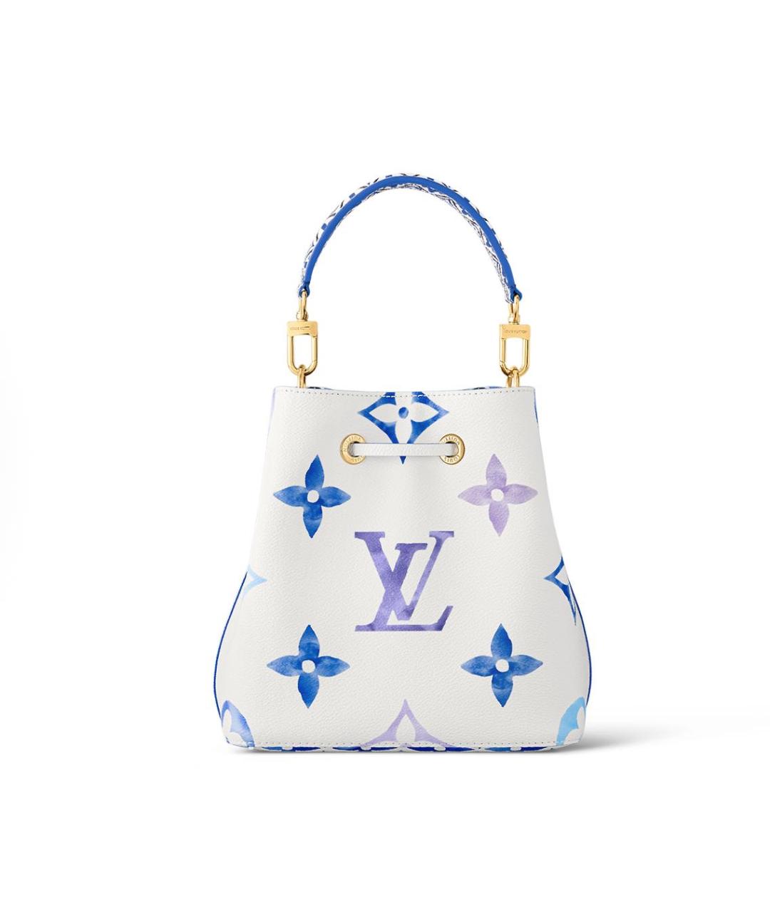LOUIS VUITTON Белая кожаная сумка с короткими ручками, фото 3