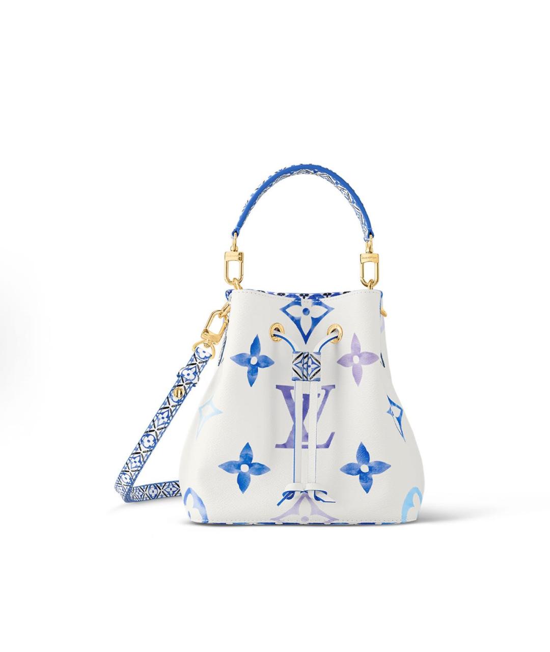 LOUIS VUITTON Белая кожаная сумка с короткими ручками, фото 5