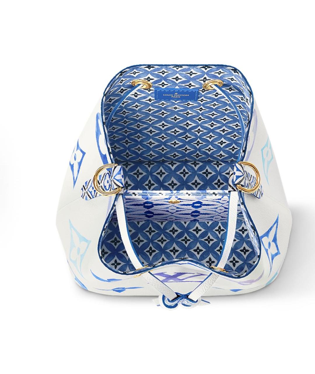 LOUIS VUITTON Белая кожаная сумка с короткими ручками, фото 4