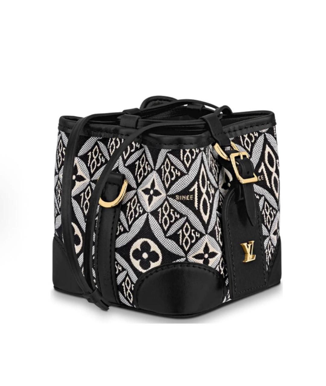 LOUIS VUITTON Черная тканевая сумка через плечо, фото 2