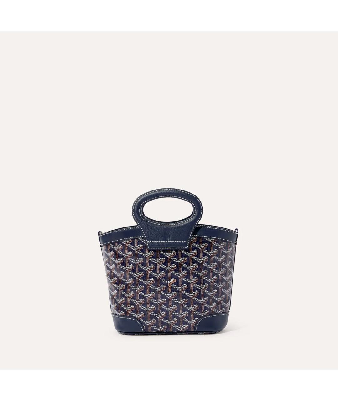 GOYARD Темно-синяя сумка с короткими ручками, фото 2