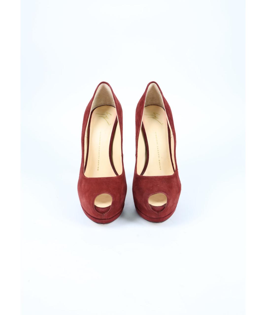 GIUSEPPE ZANOTTI DESIGN Красные замшевые туфли, фото 2