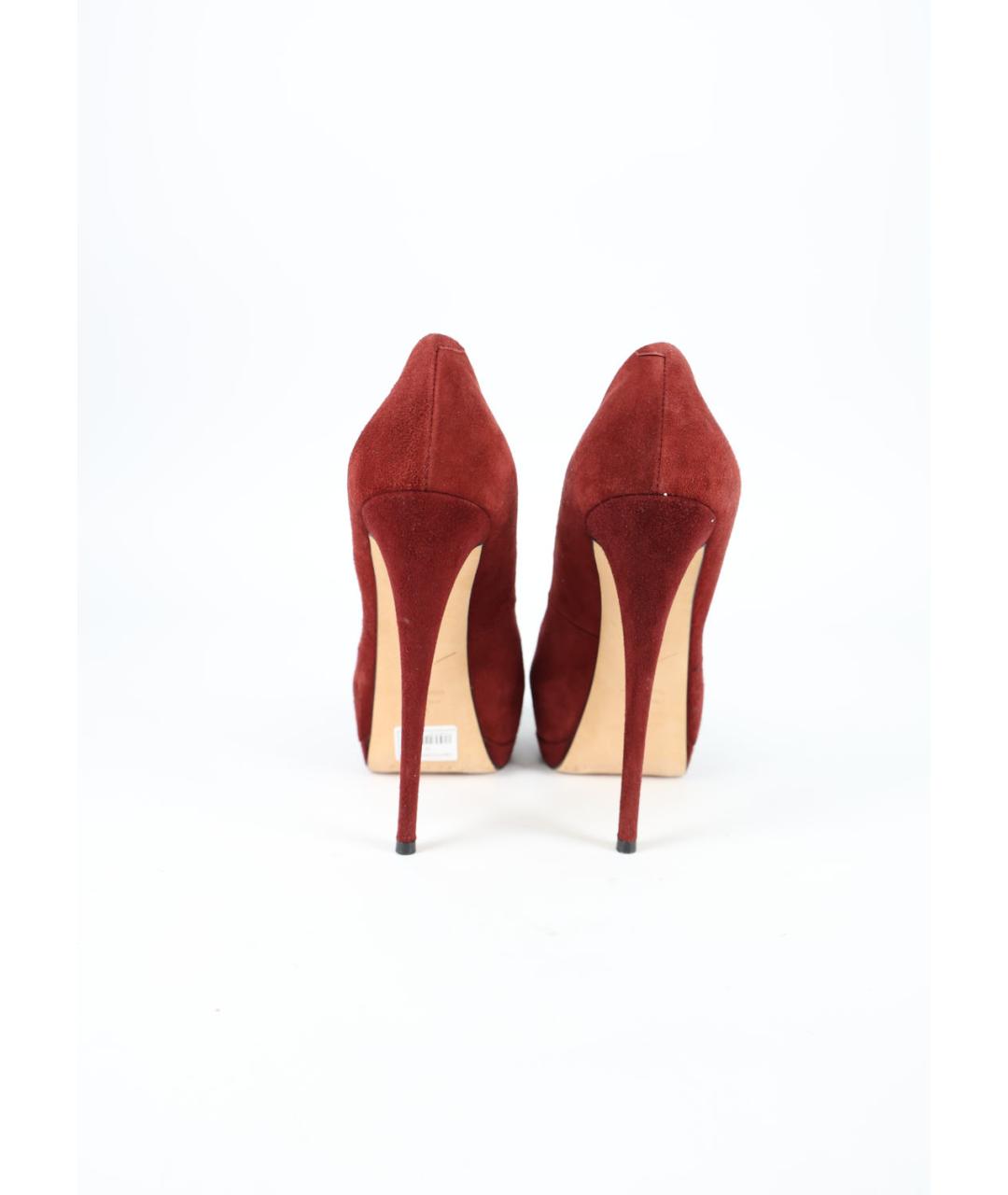 GIUSEPPE ZANOTTI DESIGN Красные замшевые туфли, фото 4