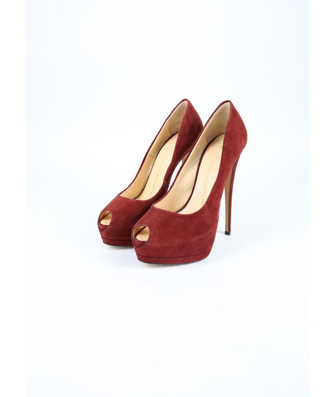 GIUSEPPE ZANOTTI DESIGN Красные замшевые туфли, фото 3
