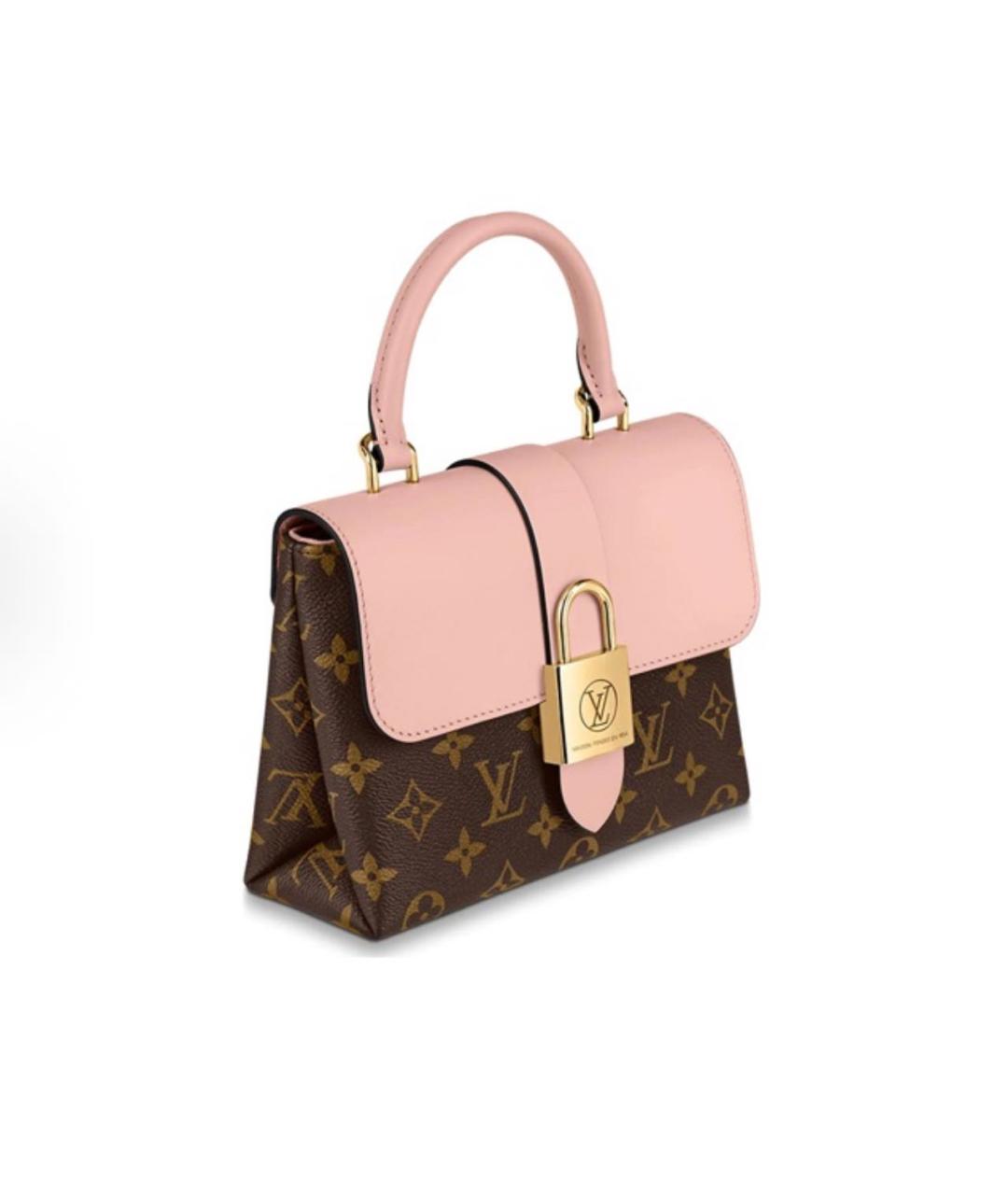 LOUIS VUITTON Розовая кожаная сумка с короткими ручками, фото 2