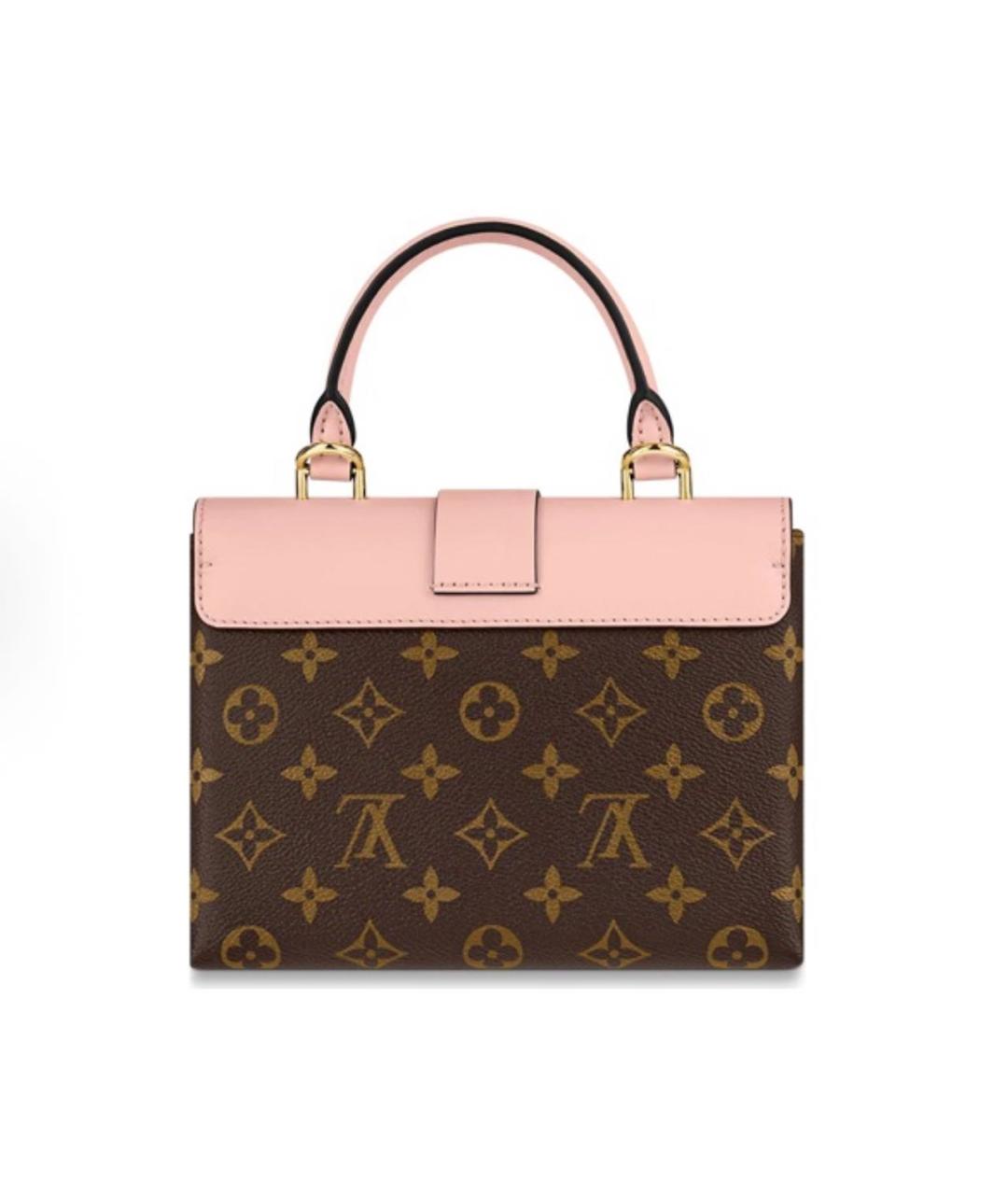 LOUIS VUITTON Розовая кожаная сумка с короткими ручками, фото 4