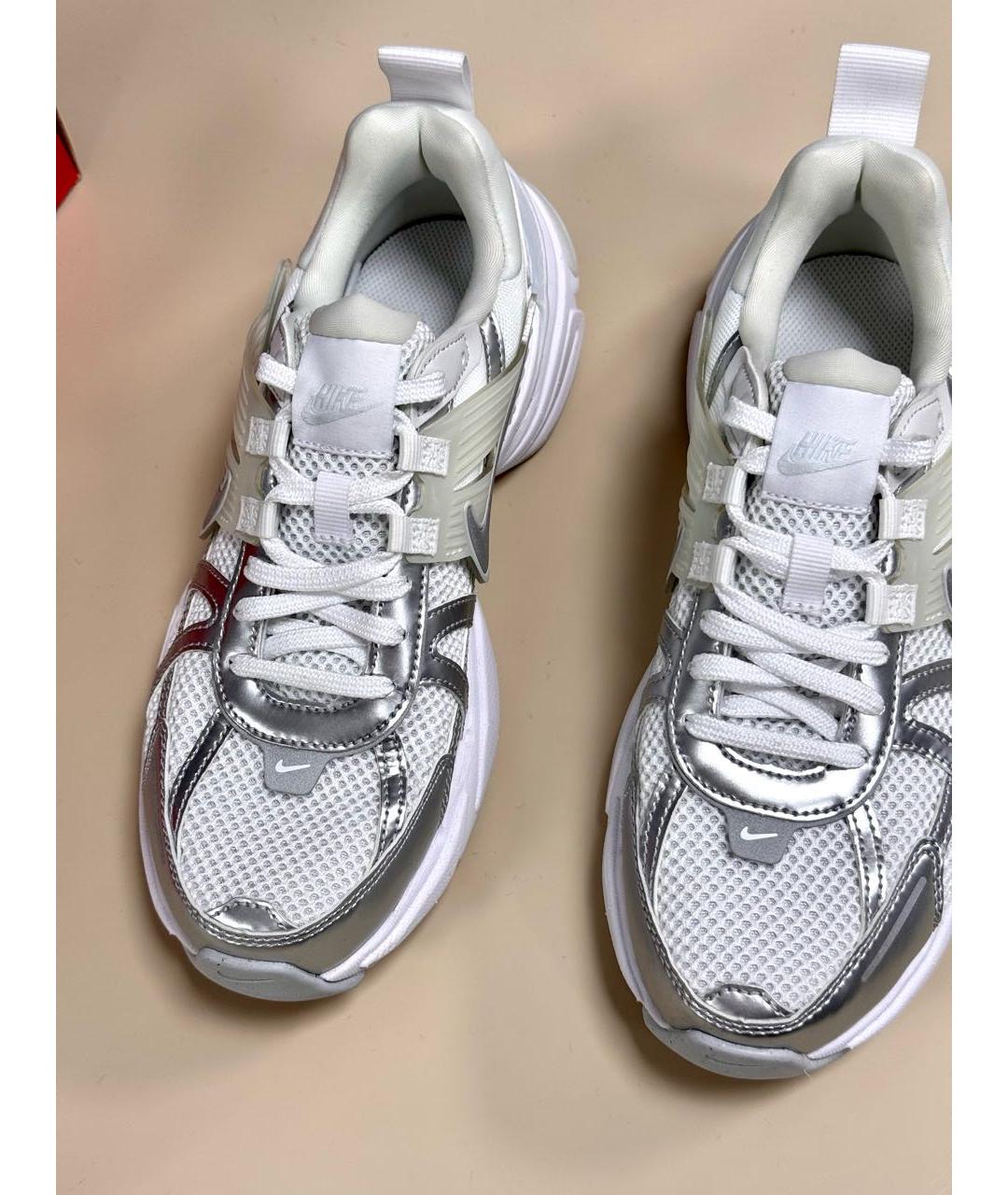 NIKE Серебряные текстильные кроссовки, фото 3