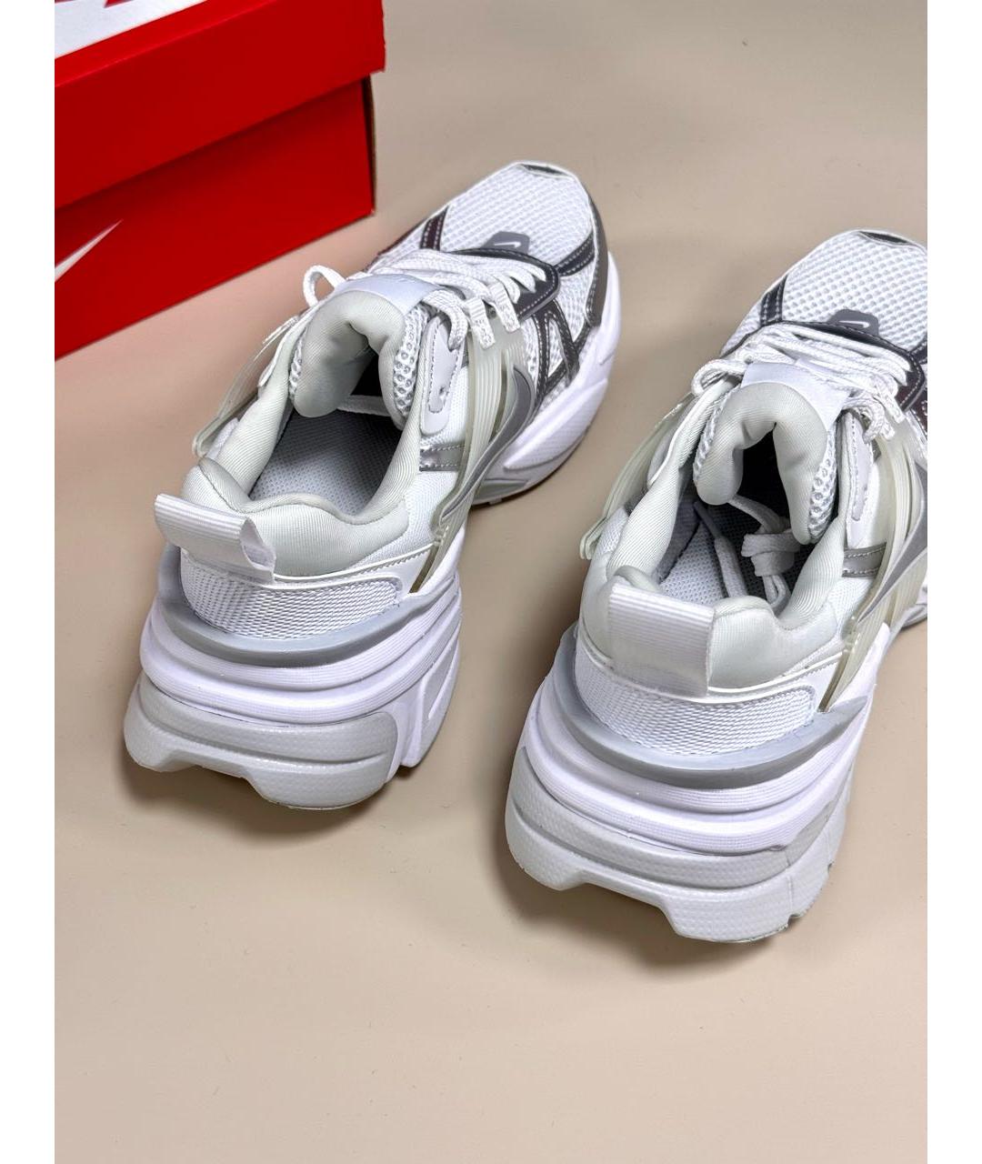 NIKE Серебряные текстильные кроссовки, фото 5