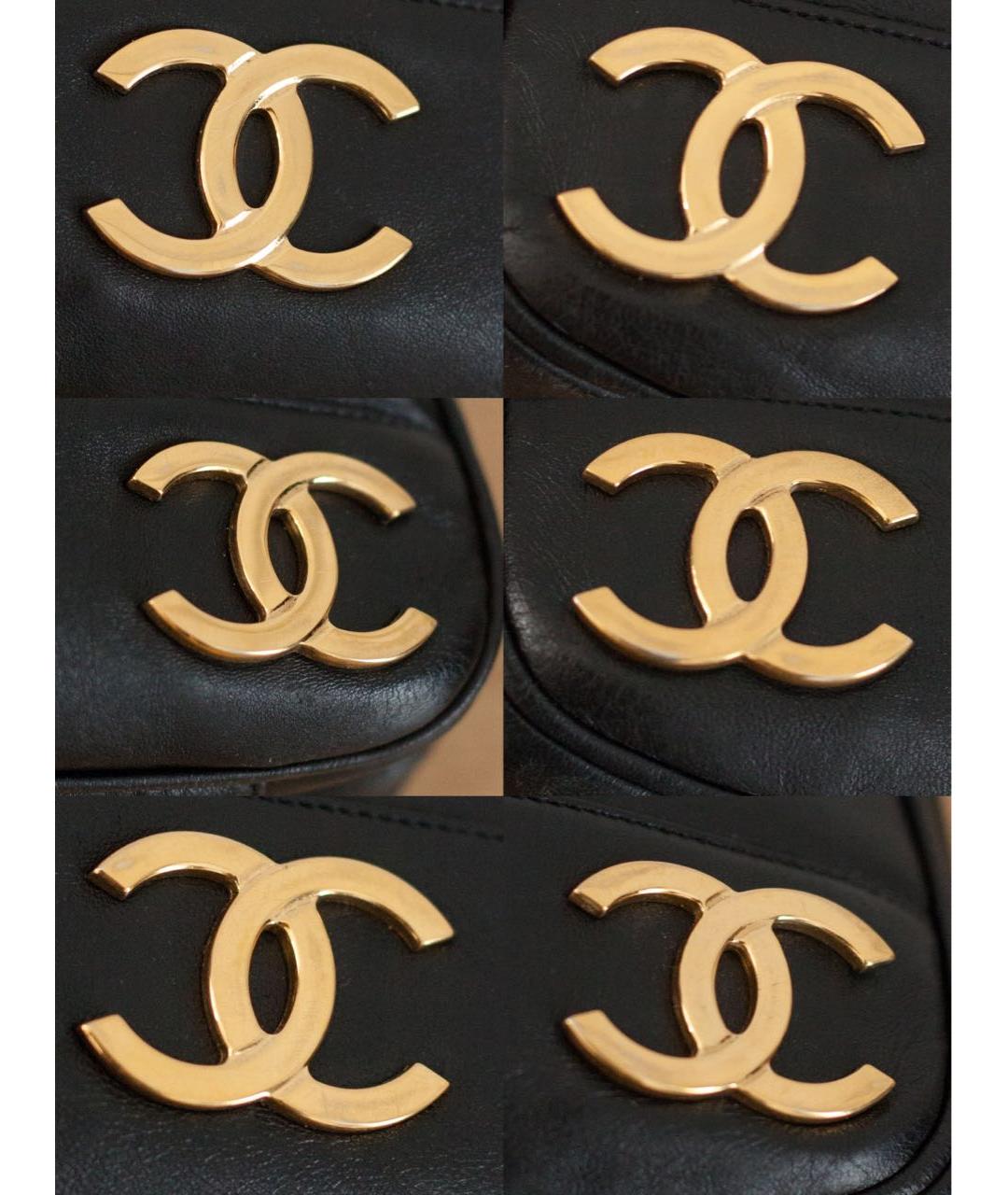 CHANEL Черная кожаная сумка тоут, фото 7