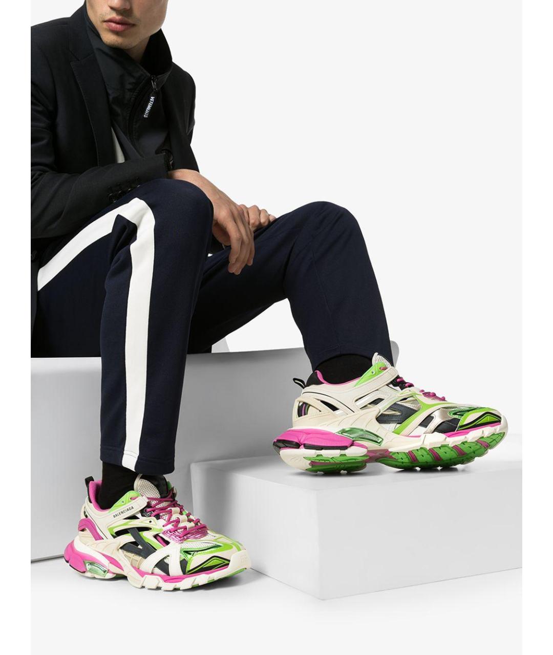 BALENCIAGA Белые низкие кроссовки / кеды, фото 9