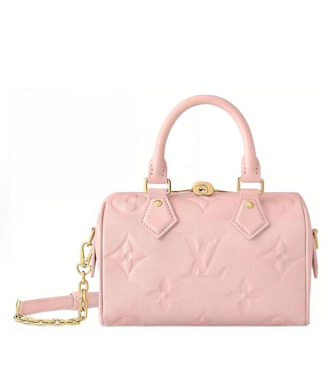 LOUIS VUITTON Розовая кожаная сумка с короткими ручками, фото 1