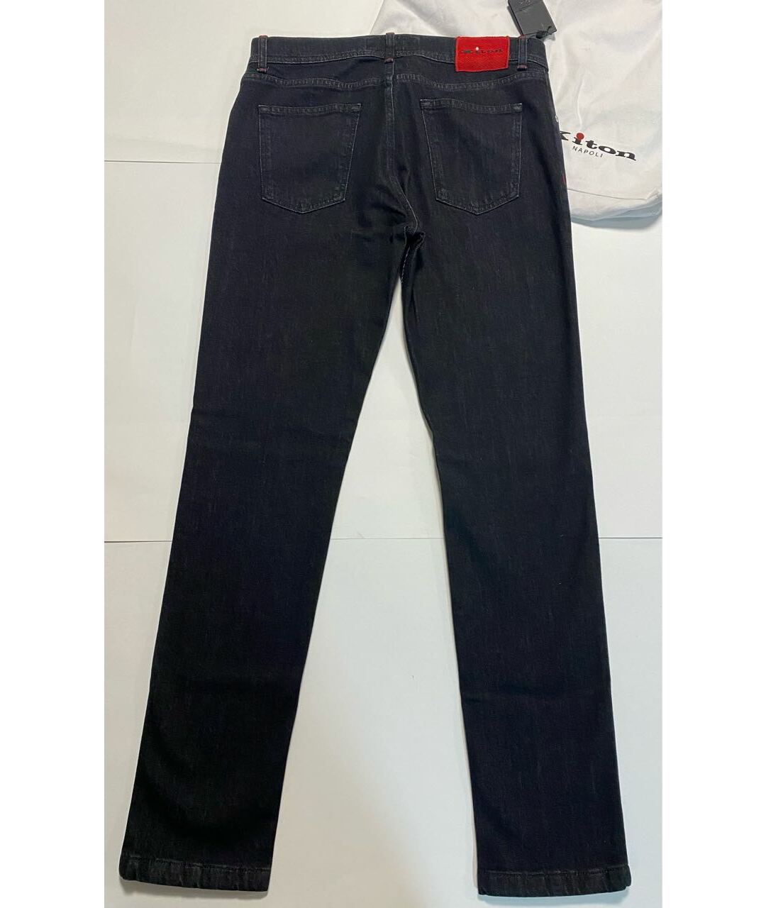 KITON Черные хлопко-эластановые джинсы скинни, фото 2