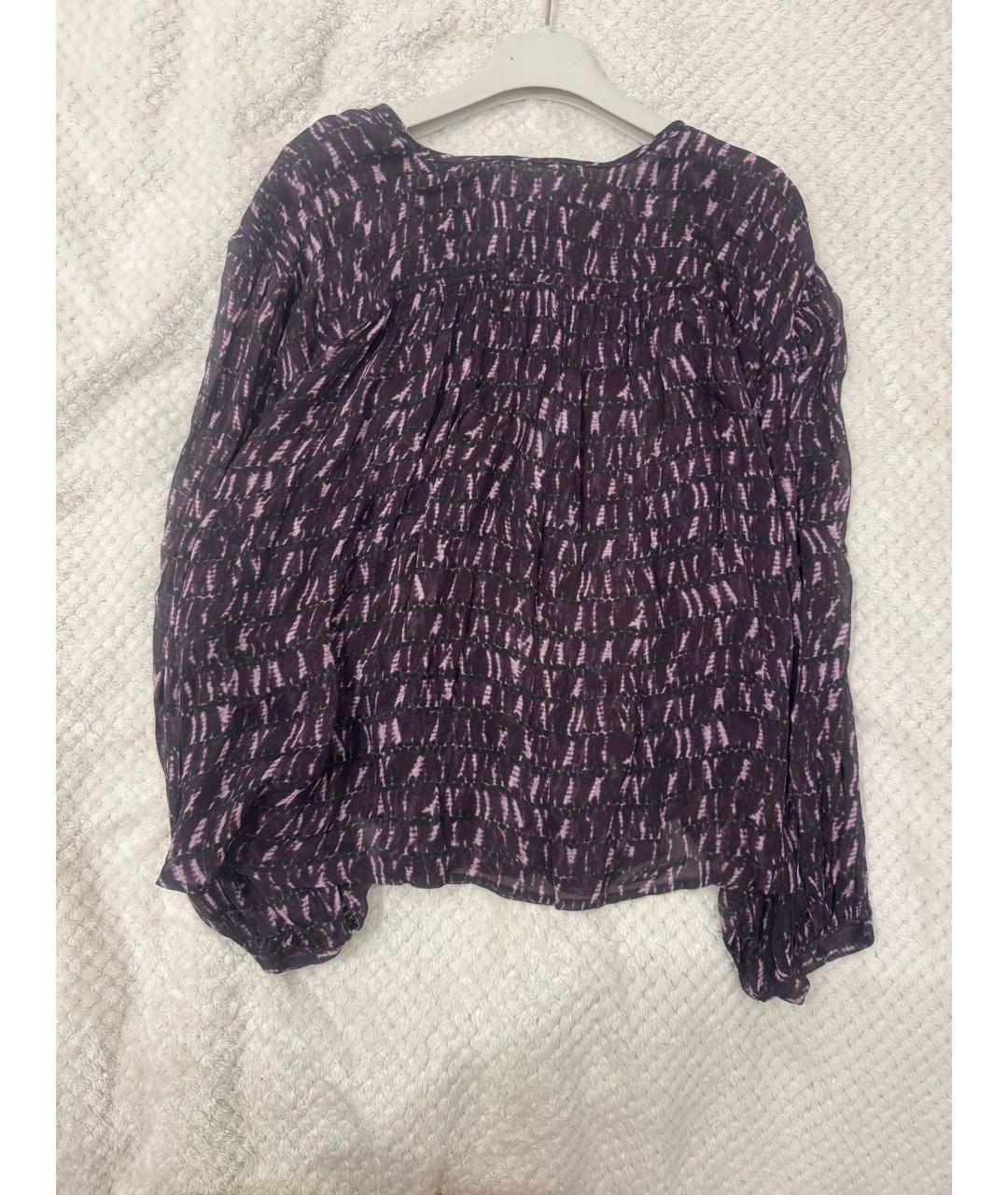 ISABEL MARANT ETOILE Фиолетовая вискозная блузы, фото 5