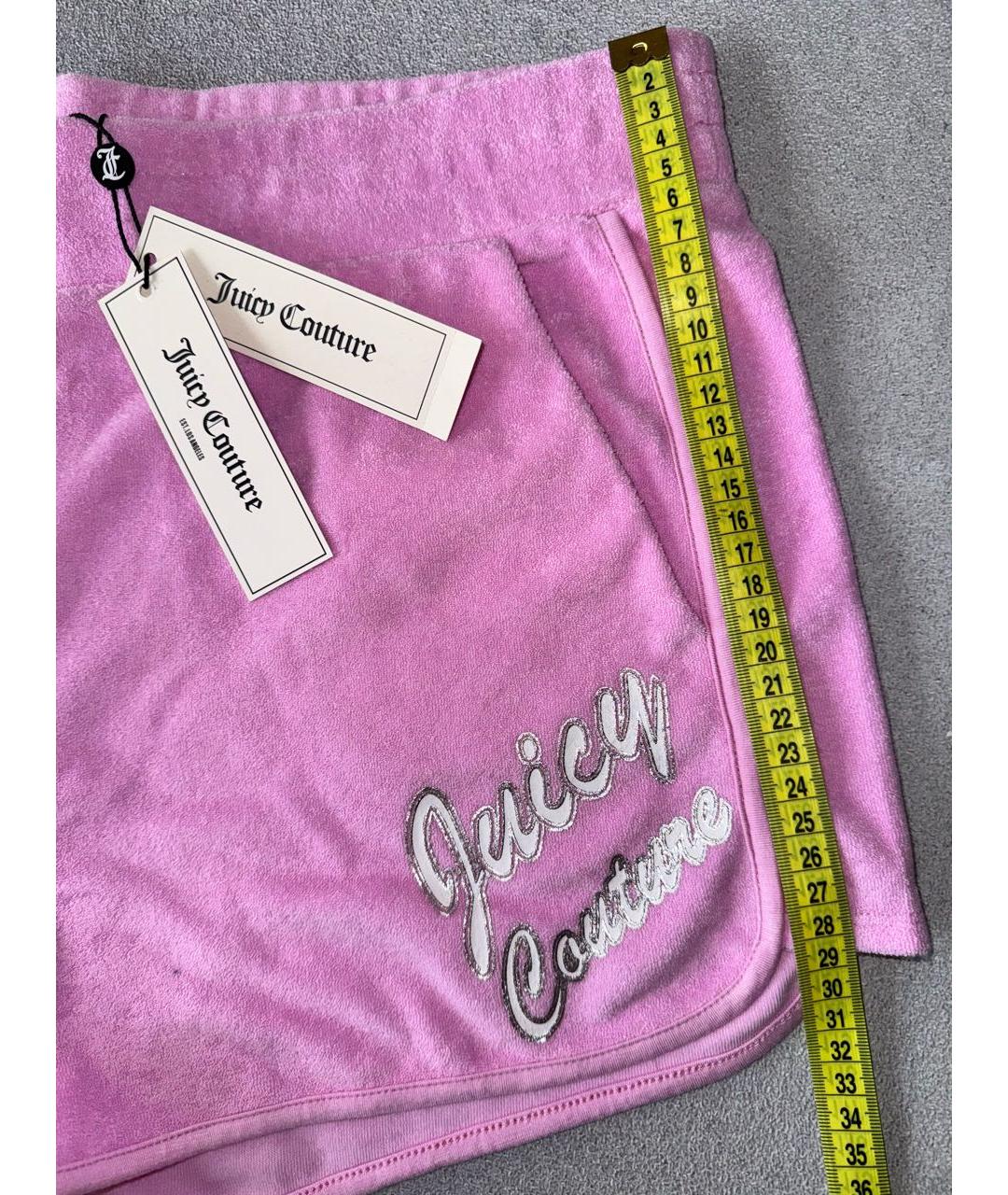 JUICY COUTURE Розовые хлопковые шорты, фото 4