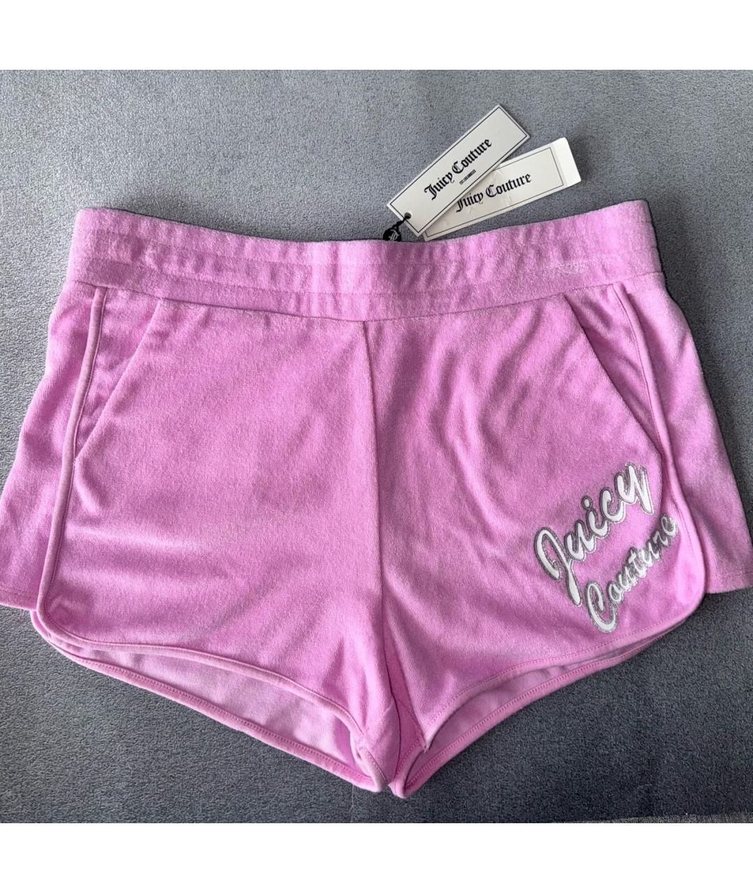 JUICY COUTURE Розовые хлопковые шорты, фото 7