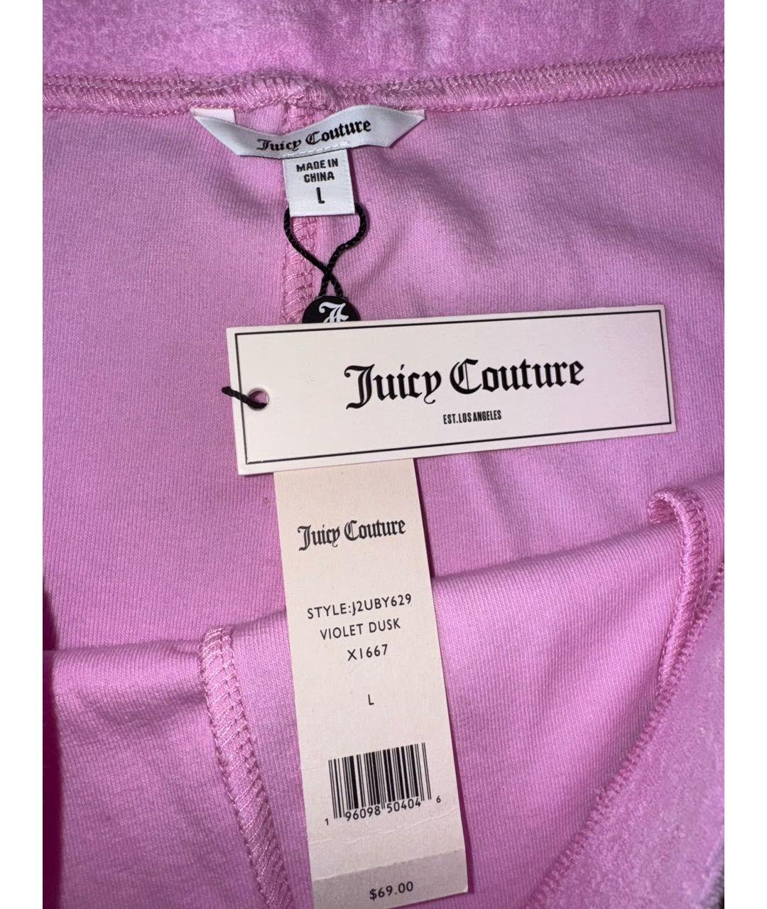 JUICY COUTURE Розовые хлопковые шорты, фото 2