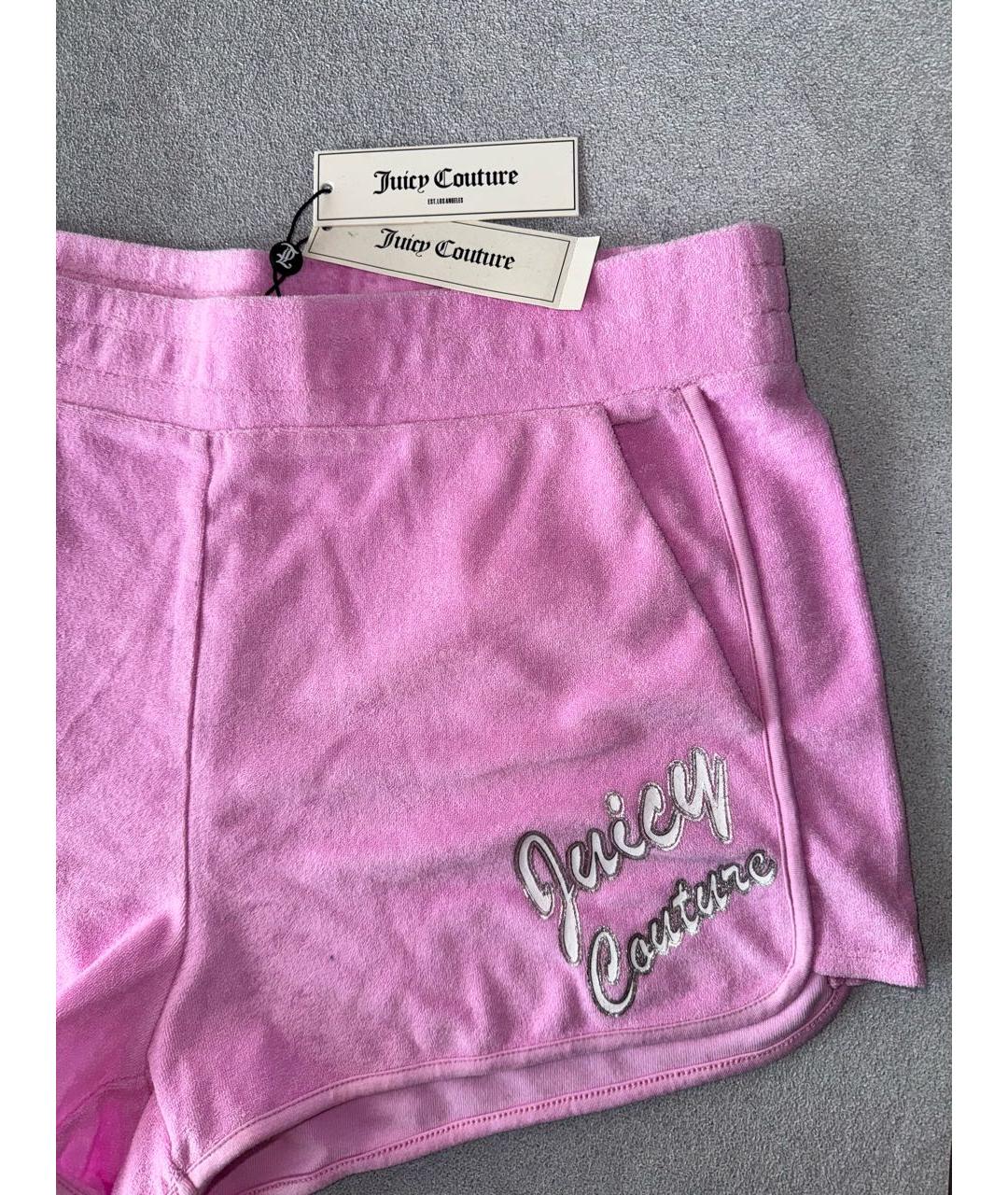 JUICY COUTURE Розовые хлопковые шорты, фото 6