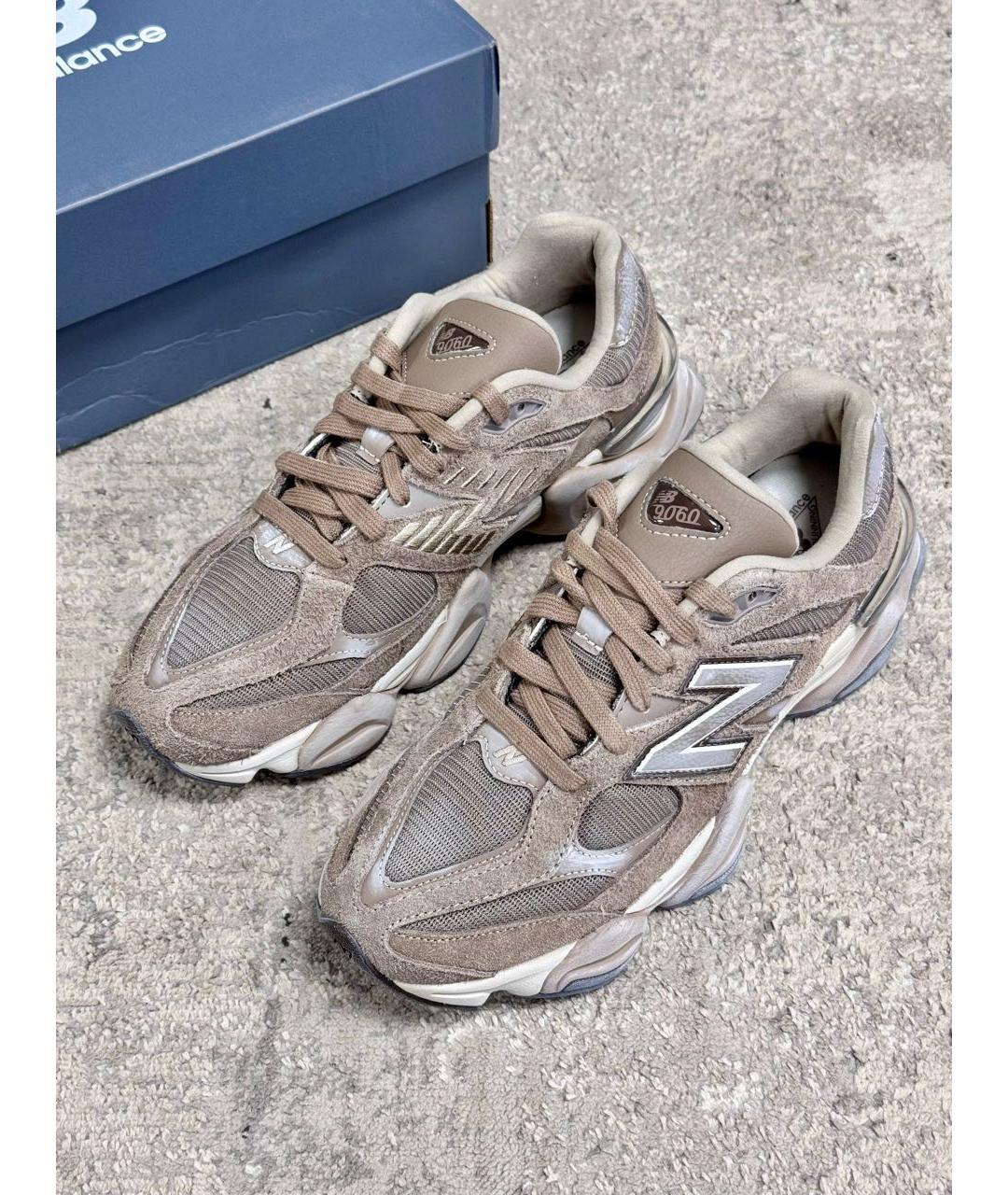 NEW BALANCE Коричневые замшевые низкие кроссовки / кеды, фото 2