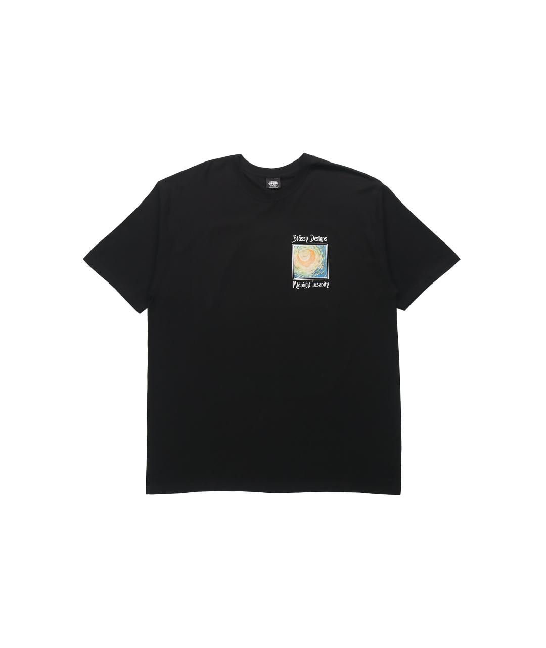 STUSSY Черная хлопковая футболка, фото 1