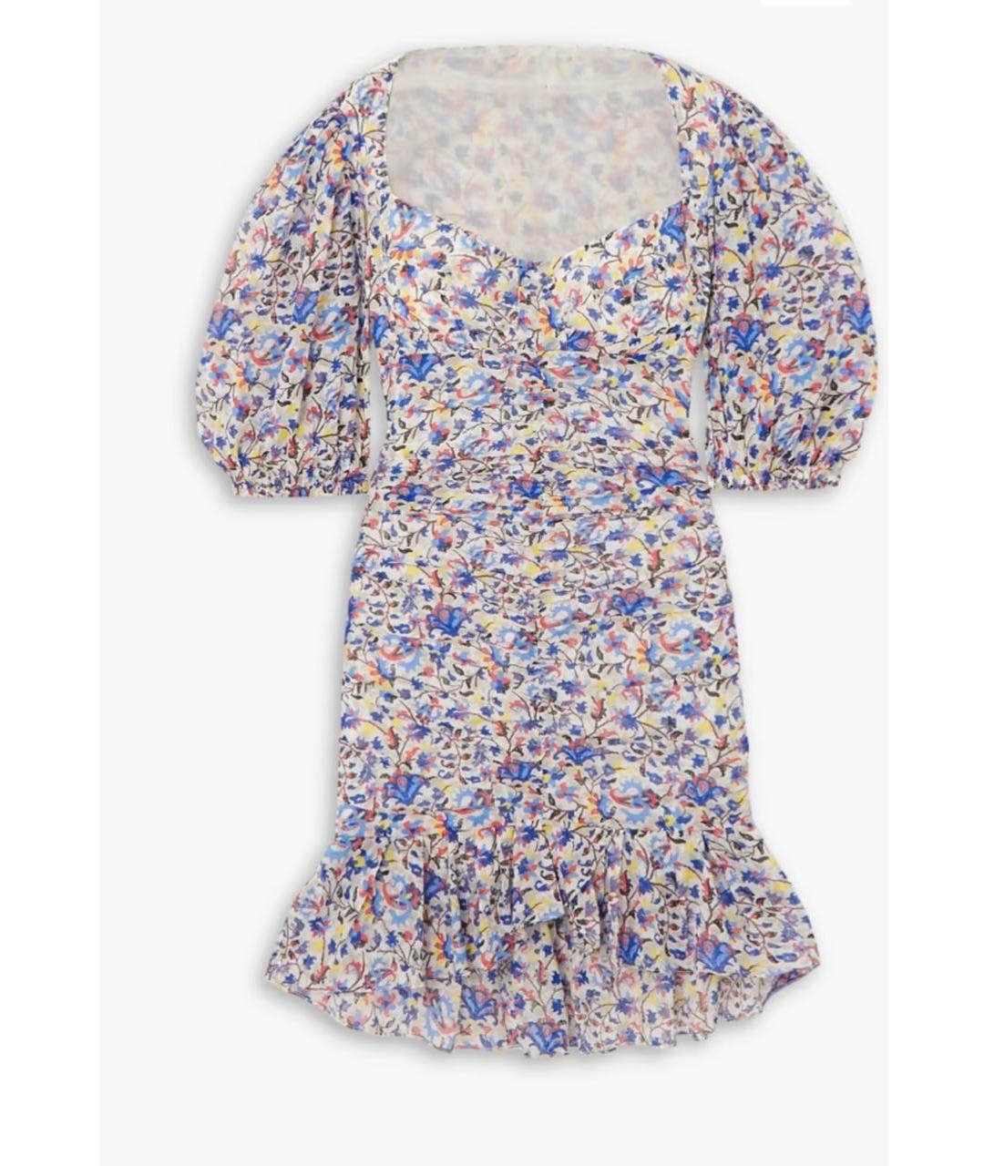 ISABEL MARANT ETOILE Мульти хлопковое повседневное платье, фото 9