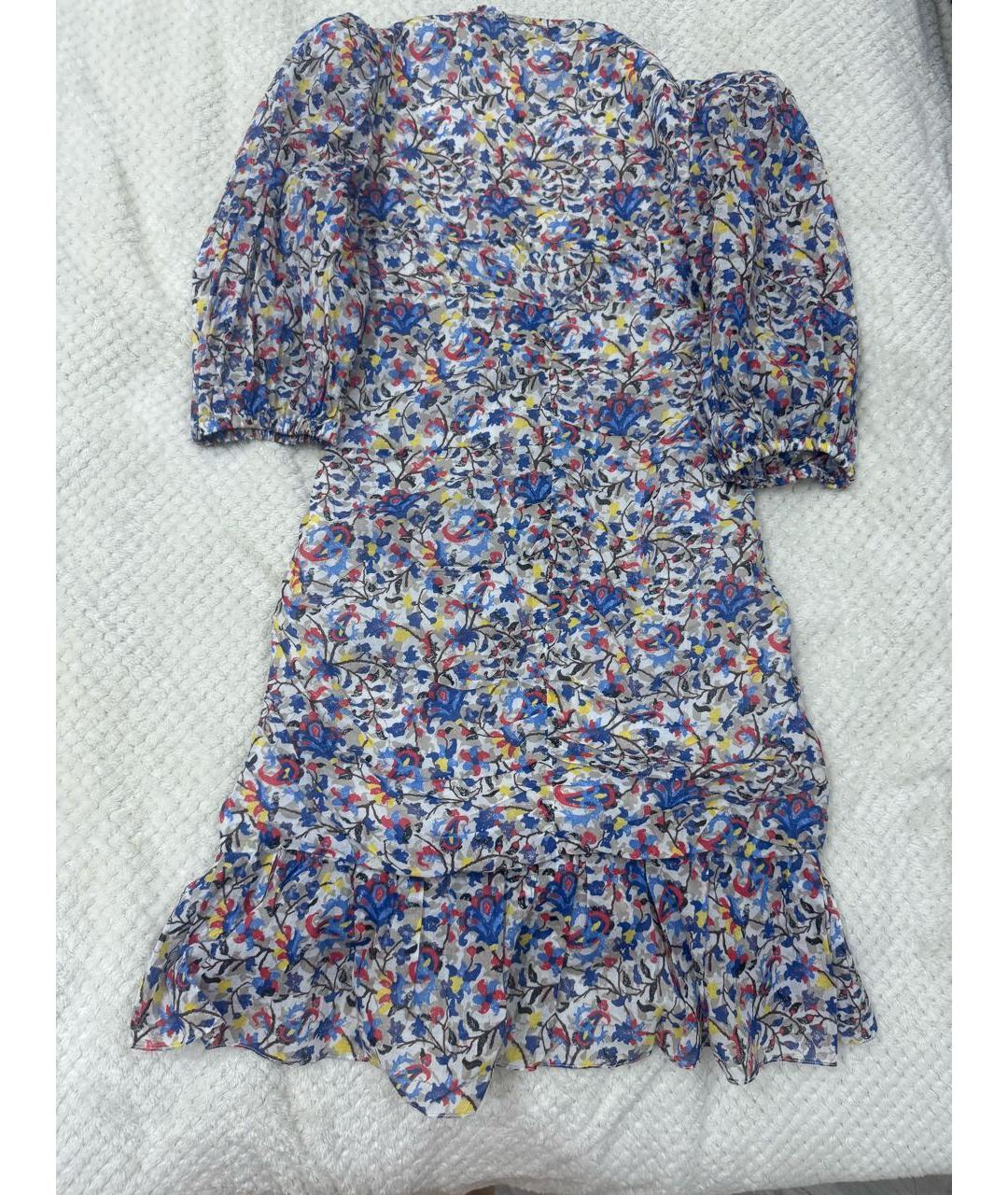 ISABEL MARANT ETOILE Мульти хлопковое повседневное платье, фото 5