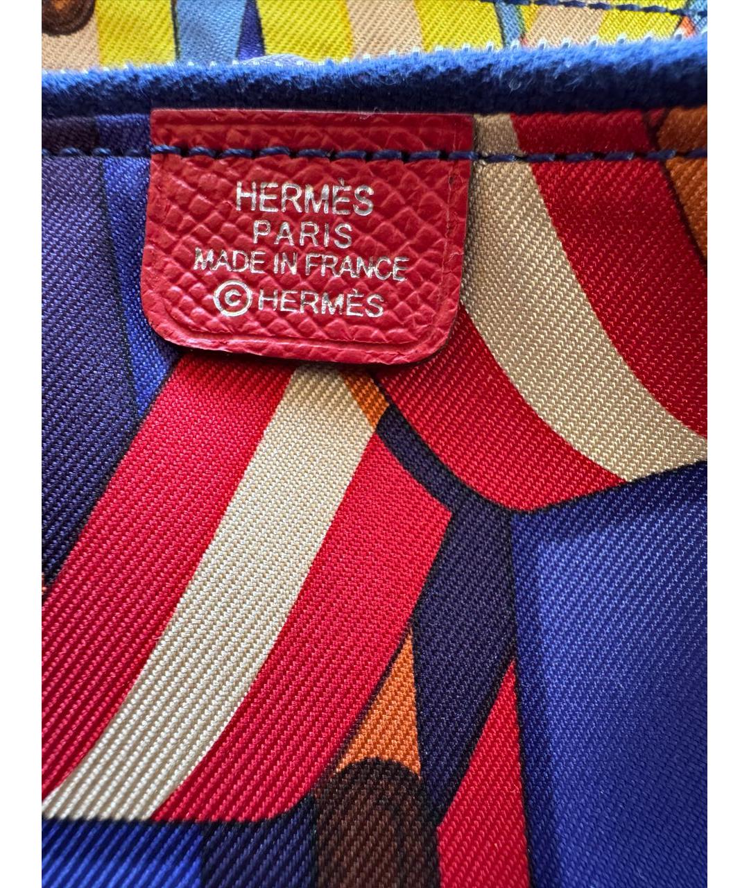 HERMES Красный кожаный кошелек, фото 6