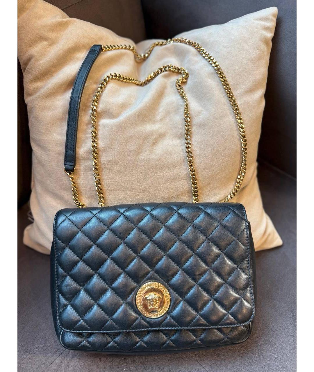 VERSACE Черная сумка через плечо, фото 2