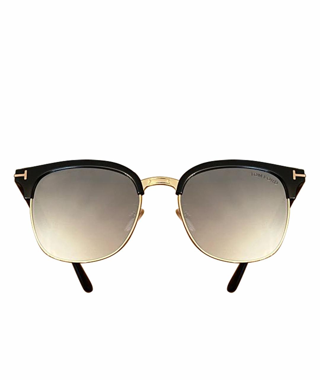 TOM FORD Черные пластиковые солнцезащитные очки, фото 1