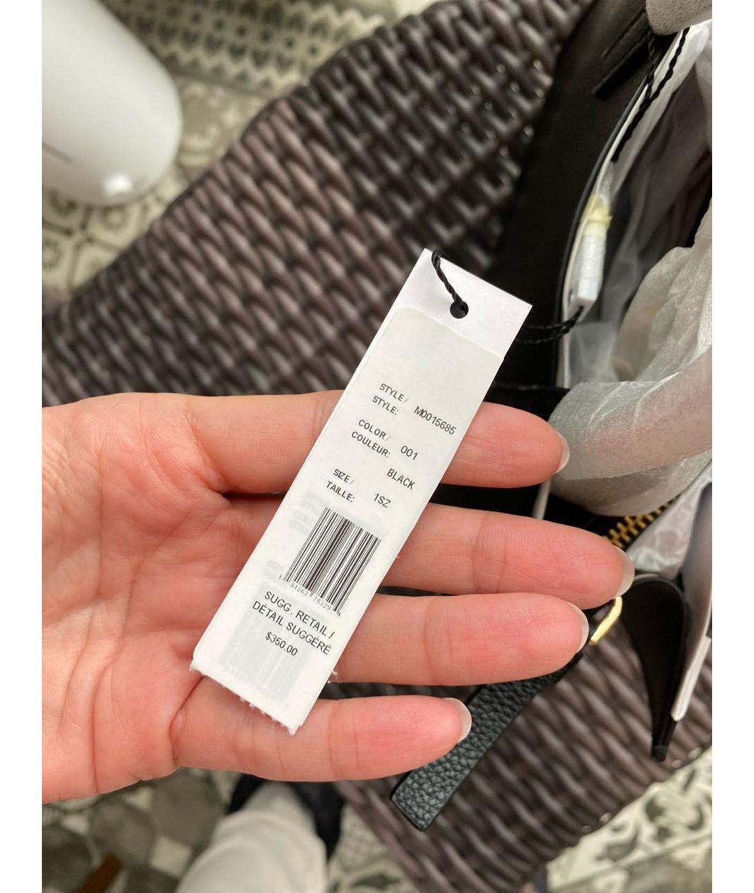 MARC JACOBS Черная кожаная сумка с короткими ручками, фото 8