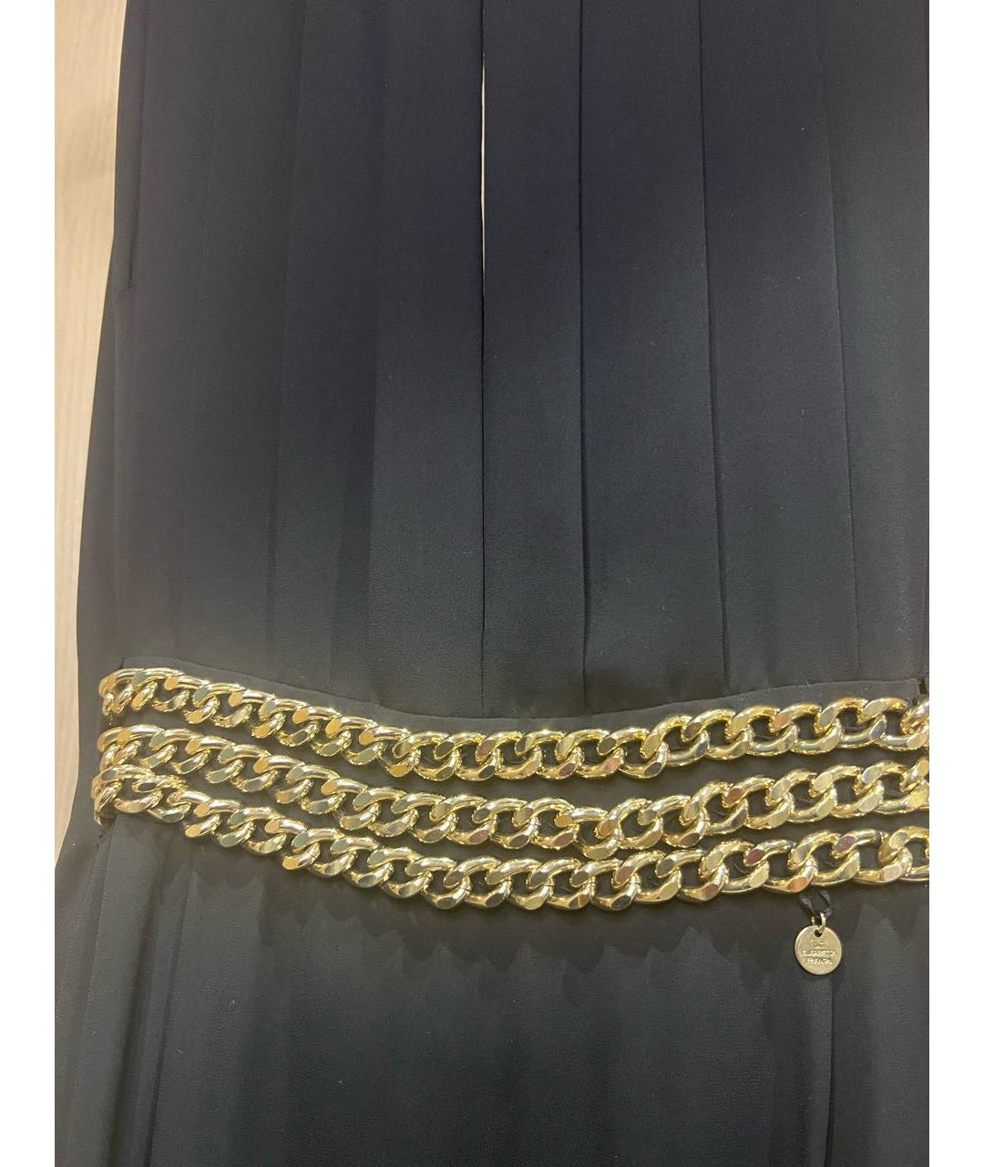 ELISABETTA FRANCHI Черное полиэстеровое вечернее платье, фото 3