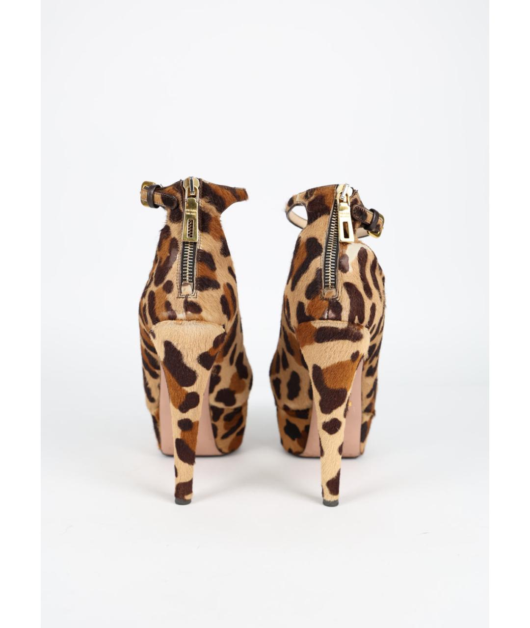 PRADA Коричневые ботильоны, фото 4