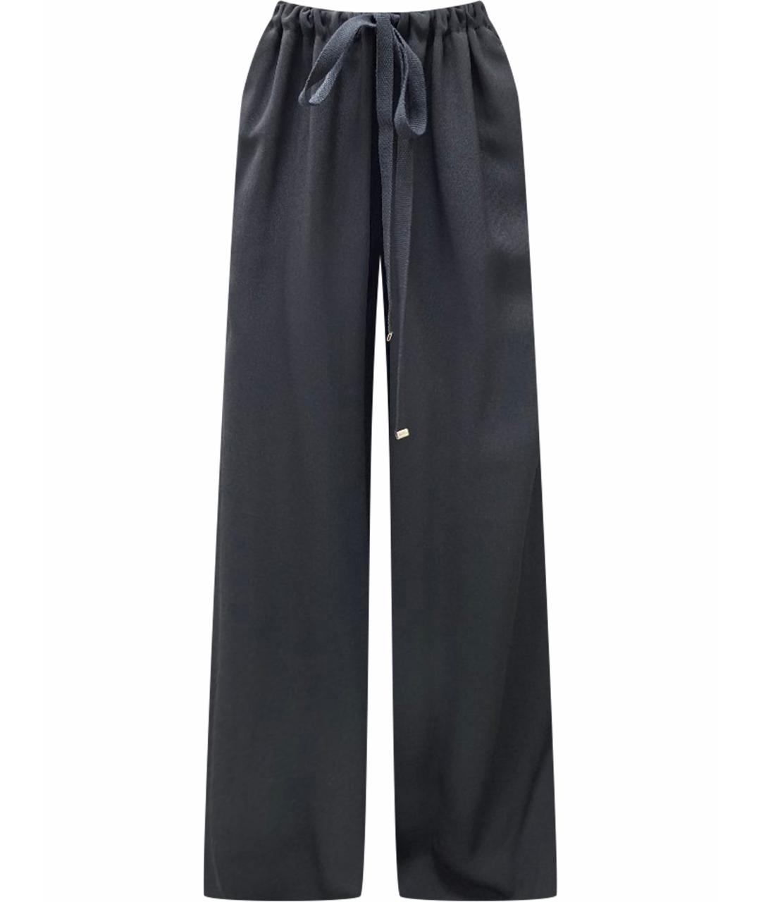ERMANNO SCERVINO Черные вискозные брюки широкие, фото 1