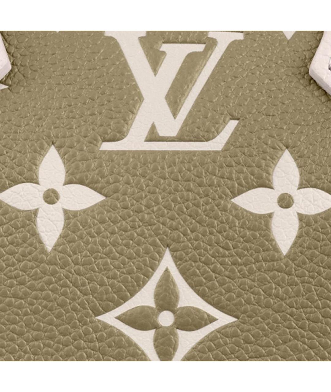 LOUIS VUITTON Бежевая кожаная сумка с короткими ручками, фото 4
