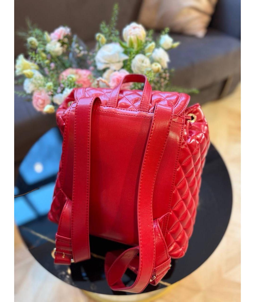 LOVE MOSCHINO Красный рюкзак, фото 4