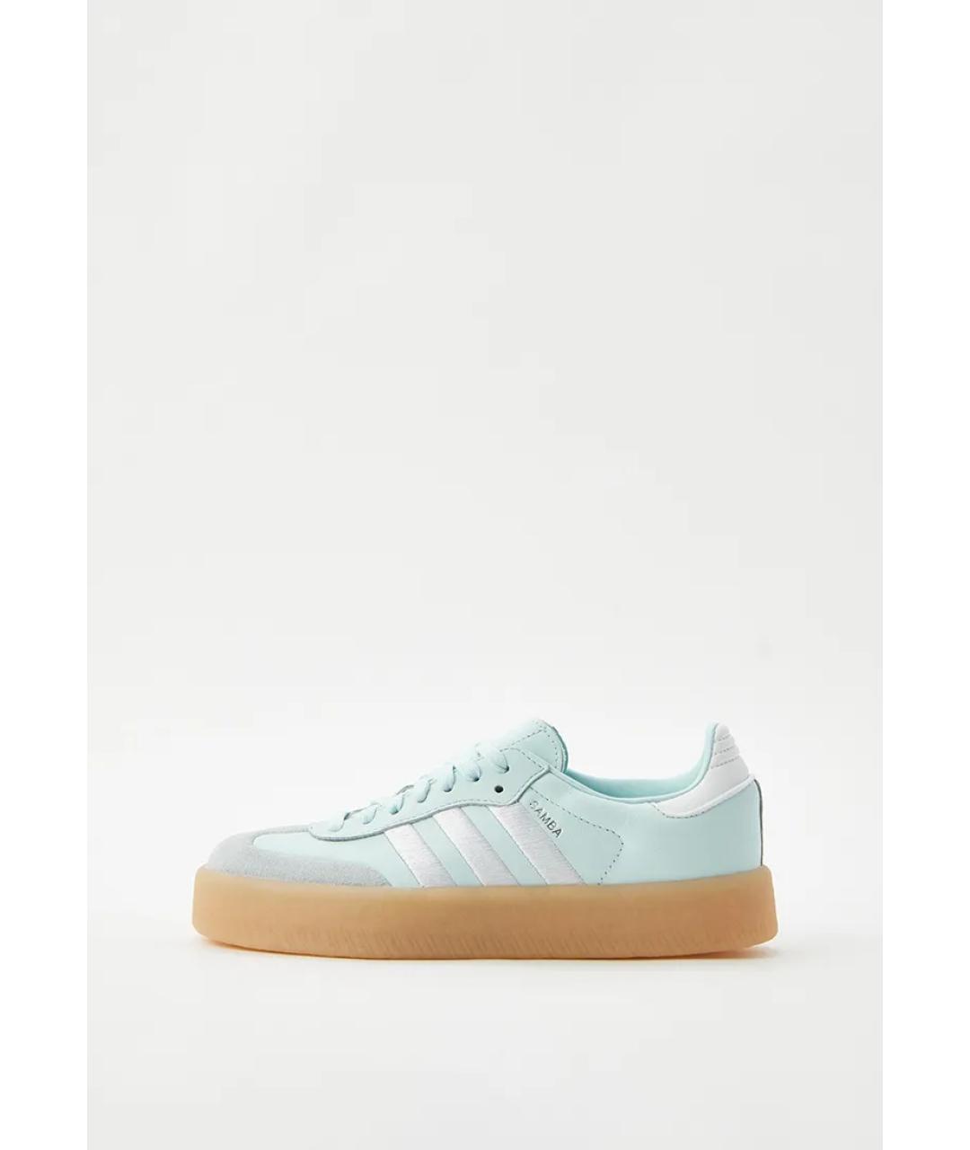 ADIDAS Бирюзовые кожаные кроссовки, фото 8