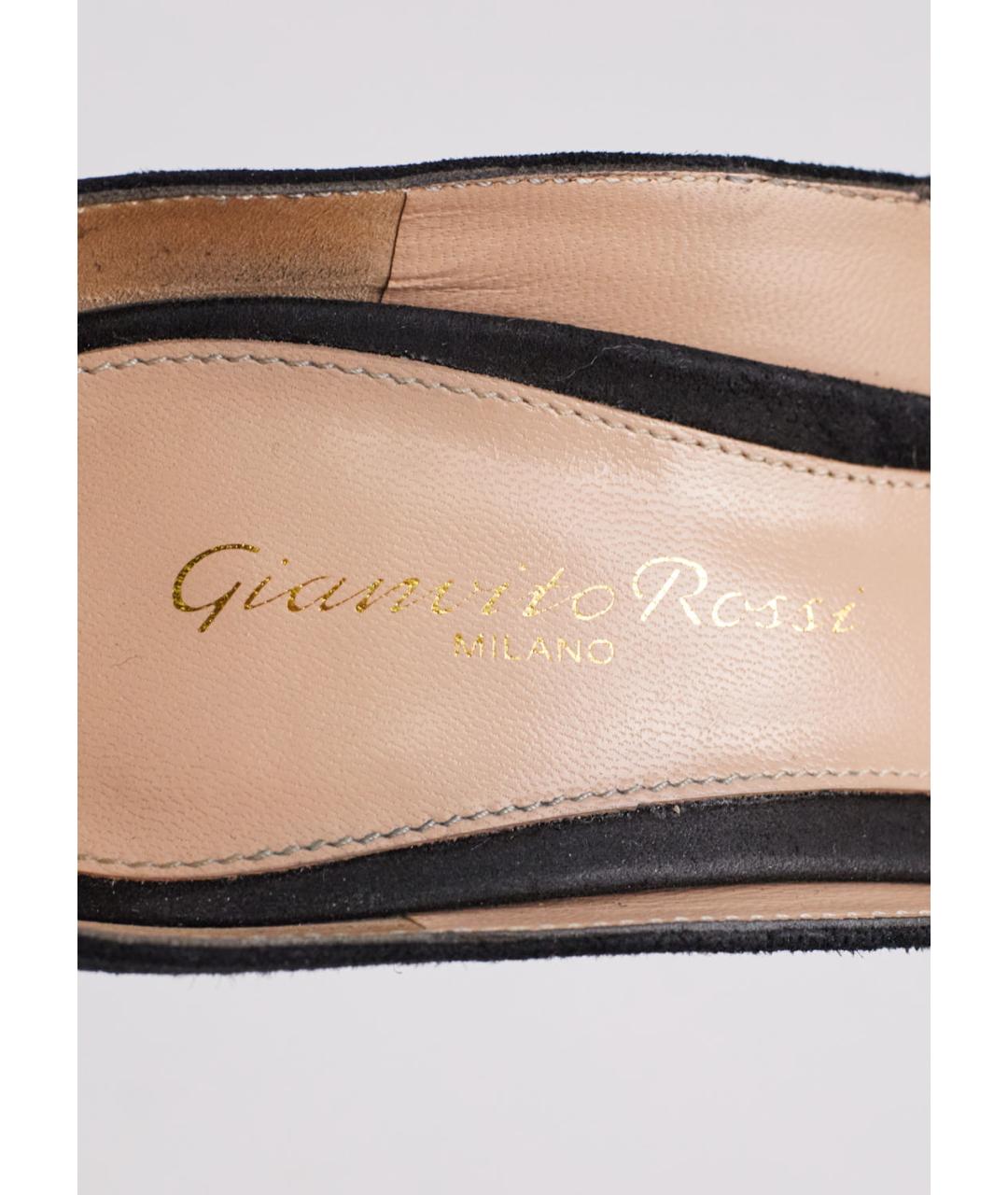 GIANVITO ROSSI Черные замшевые туфли, фото 5