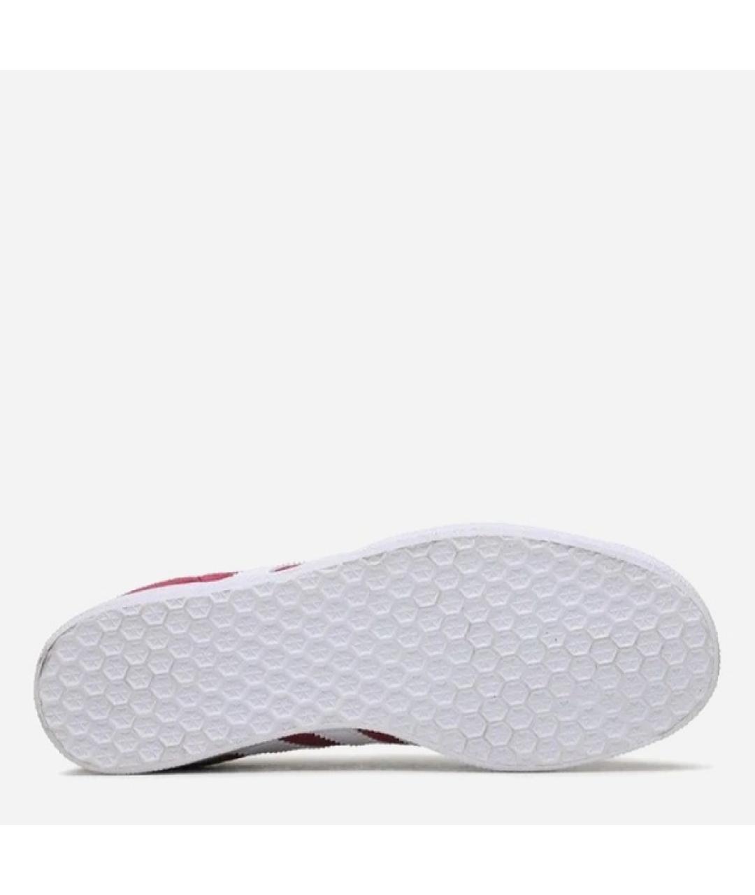 ADIDAS Бордовые замшевые кроссовки, фото 5