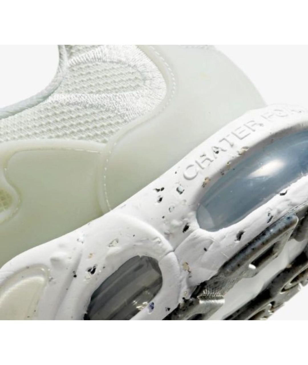 NIKE Белые текстильные низкие кроссовки / кеды, фото 8