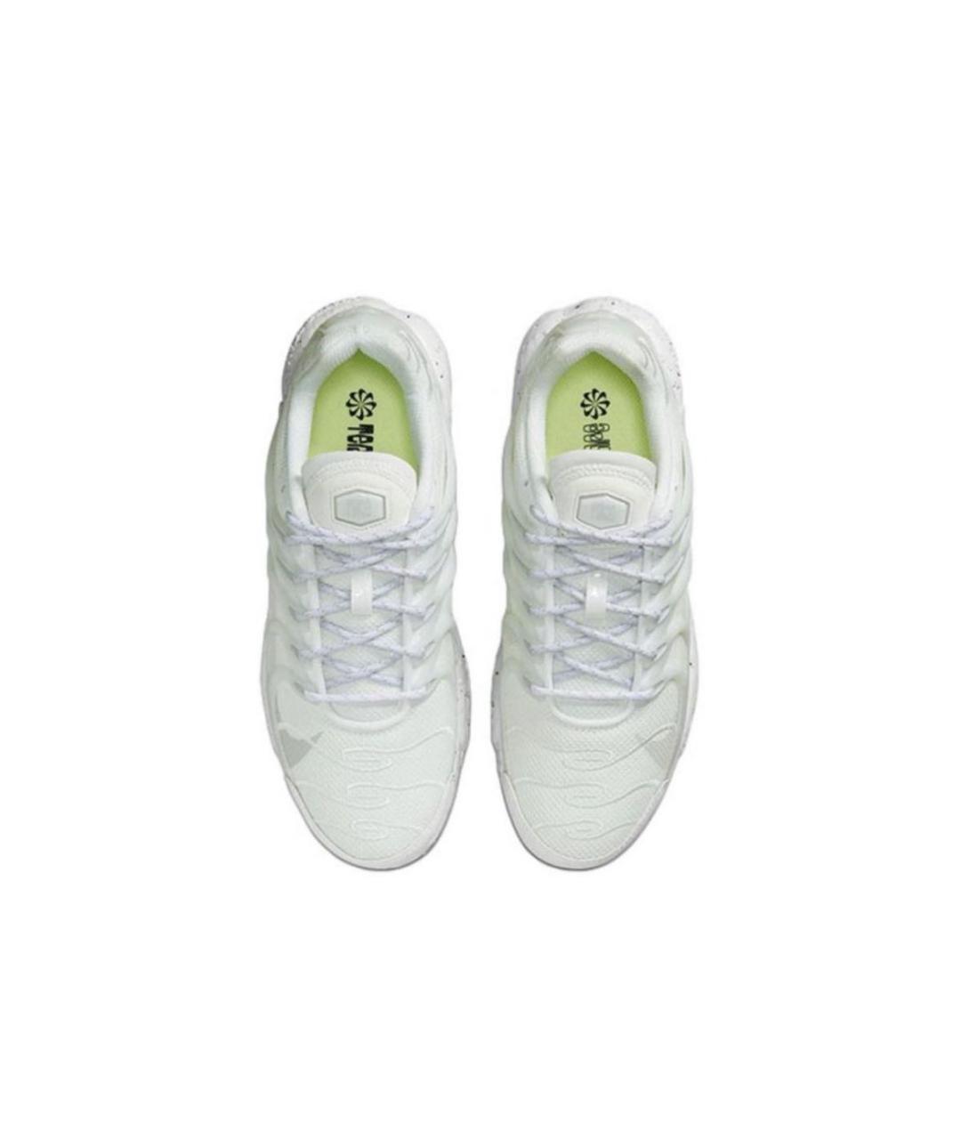 NIKE Белые текстильные низкие кроссовки / кеды, фото 3