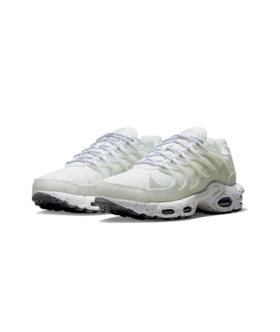 NIKE Белые текстильные низкие кроссовки / кеды, фото 2