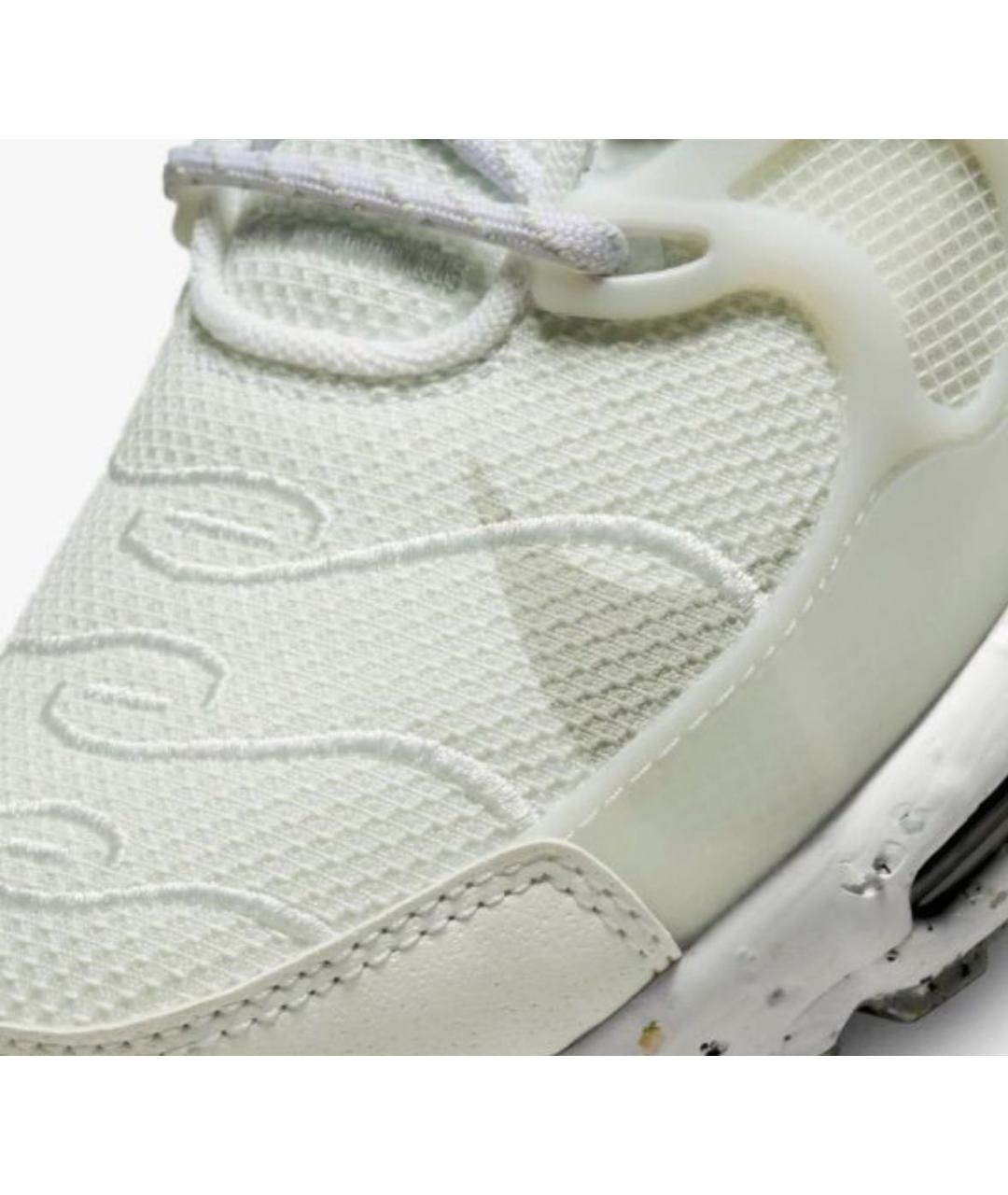 NIKE Белые текстильные низкие кроссовки / кеды, фото 7