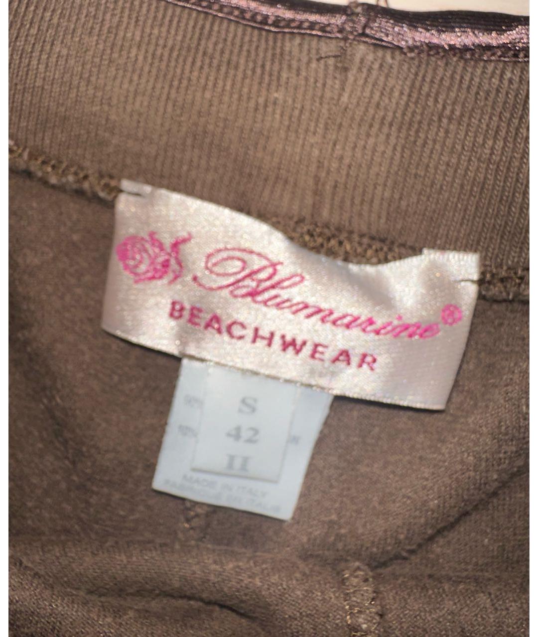 BLUMARINE Коричневый велюровый спортивные костюмы, фото 4