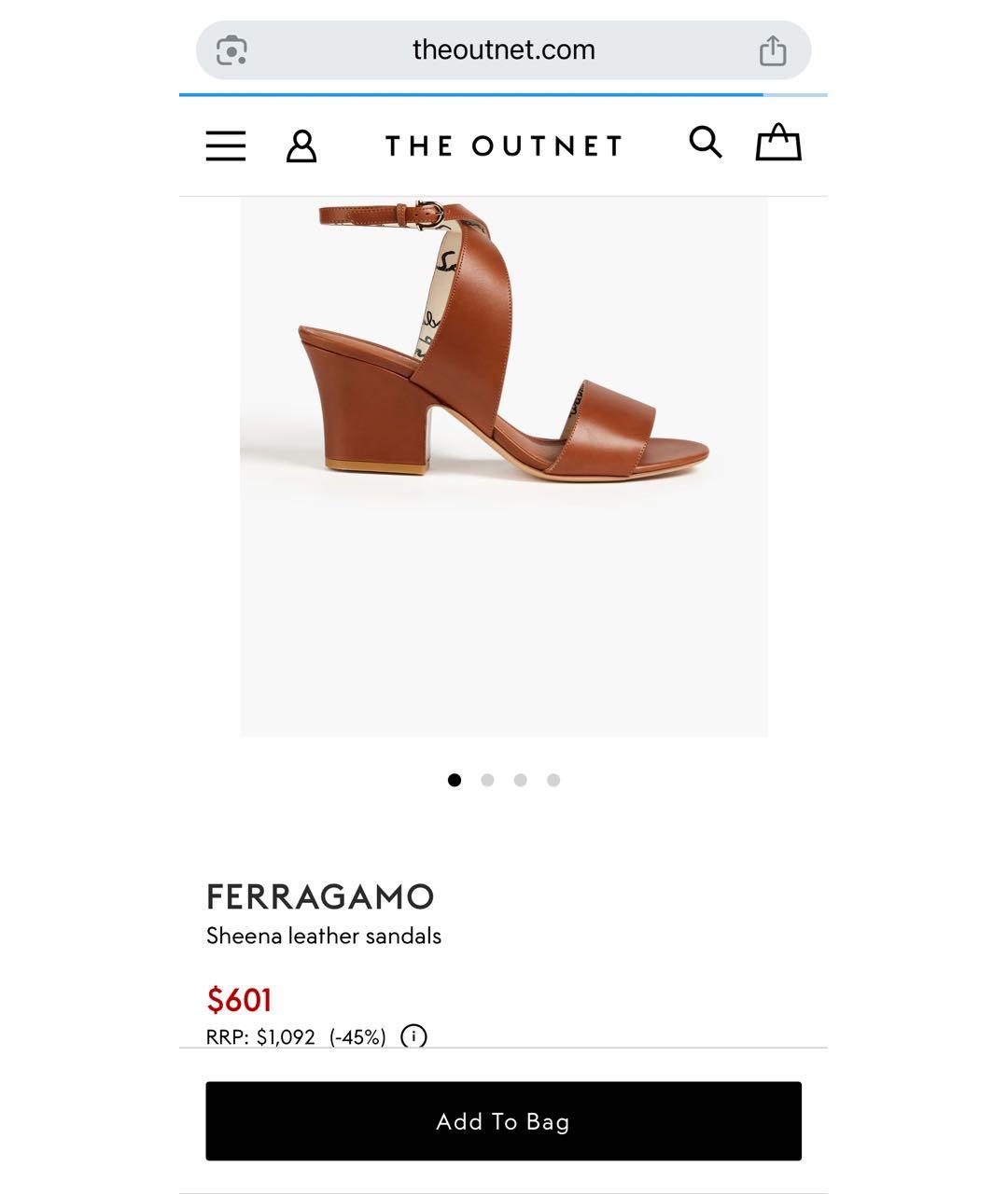 FERRAGAMO Коричневые кожаные босоножки, фото 7