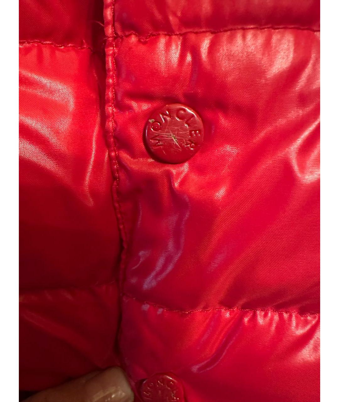 MONCLER Красный полиэстеровый жакет / жилет, фото 7