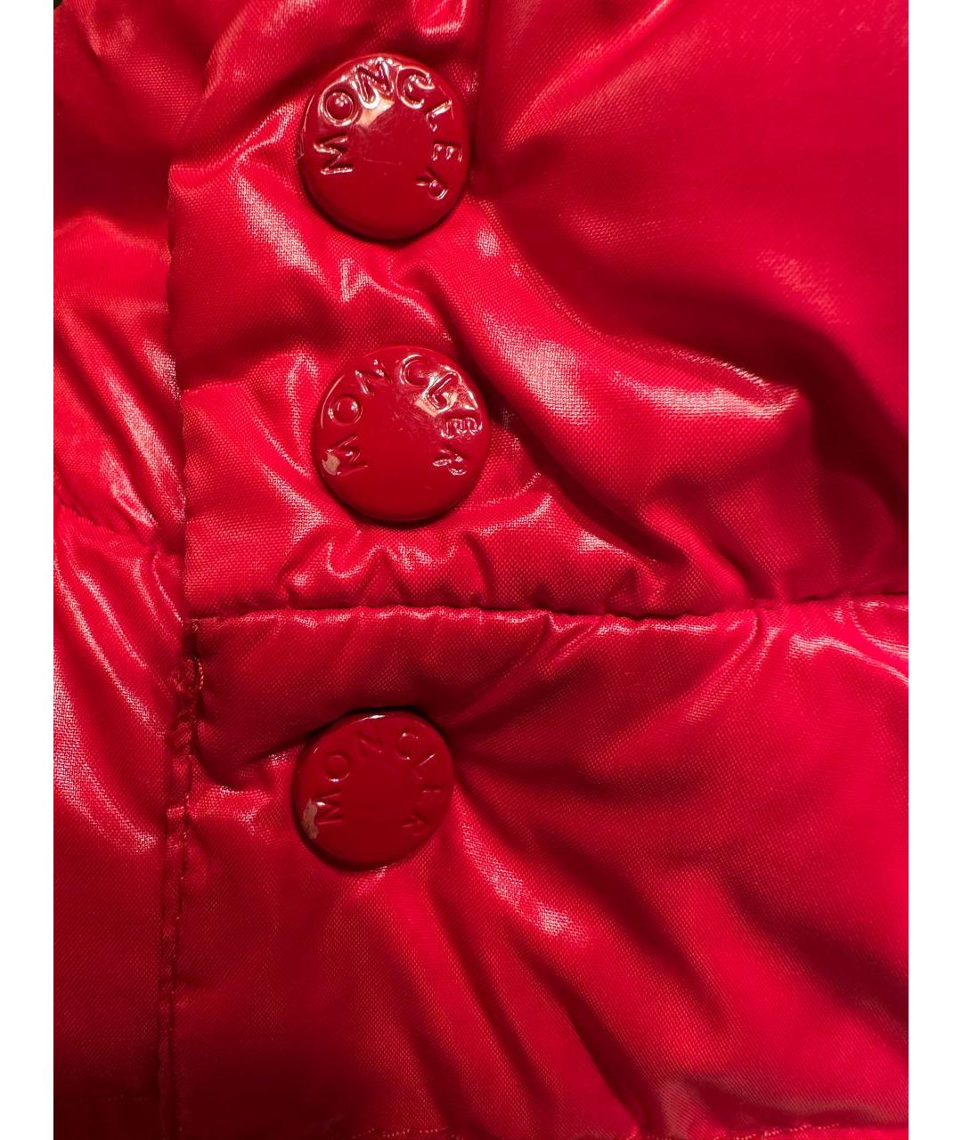 MONCLER Красный полиэстеровый жакет / жилет, фото 6